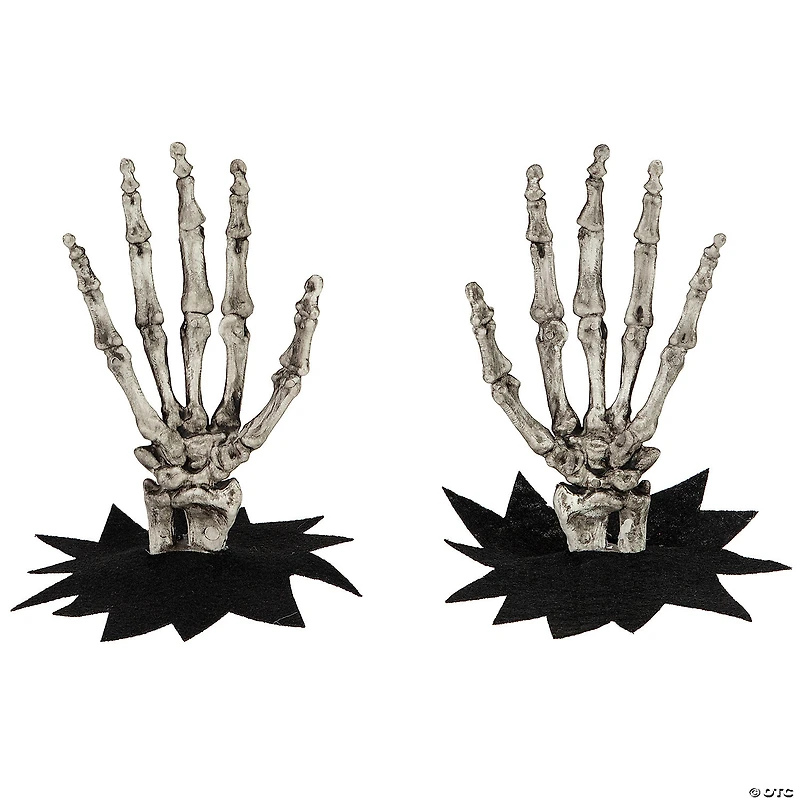 7" Skeleton Hands Halloween Window Decoration