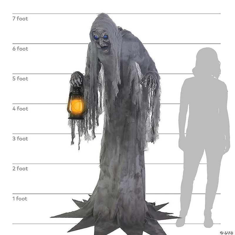 7' Wailing Phantom Animated Halloween Decoration