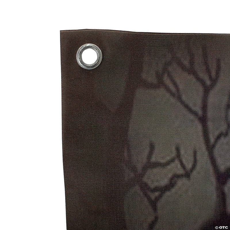 70.75" Scary Jack-o'-lantern in Graveyard Halloween Door Decoration