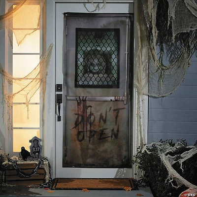 71" Asylum Door Cover Halloween Decoration