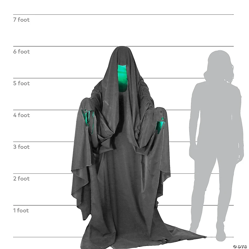 72" Hooded Phantom Animated Prop