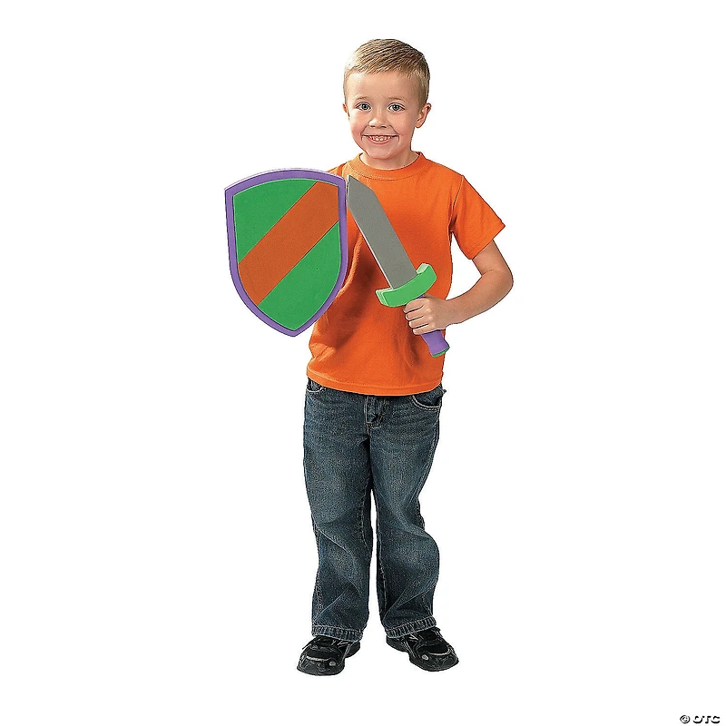 8 1/2" x 12" - 14" Foam Pretend Play Swords & Armor Sets - 12 Pc.