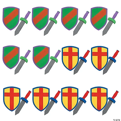 8 1/2" x 12" - 14" Foam Pretend Play Swords & Armor Sets - 12 Pc.