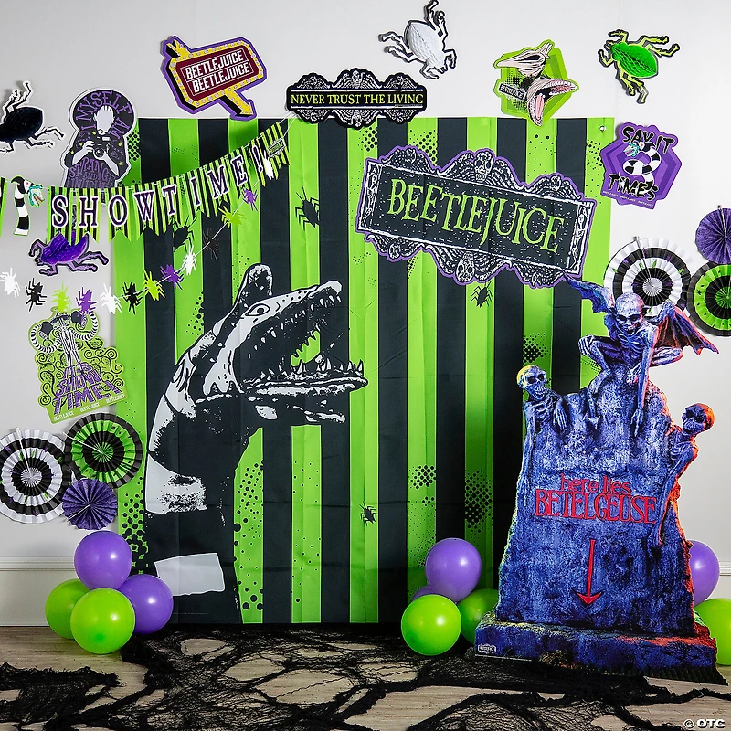 8 3/4" – 16 1/2" Beetlejuice™ Characters & Quotes Cardstock Wall Cutouts - 6 Pc.