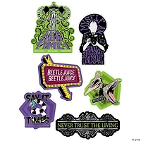 8 3/4" – 16 1/2" Beetlejuice™ Characters & Quotes Cardstock Wall Cutouts - 6 Pc.