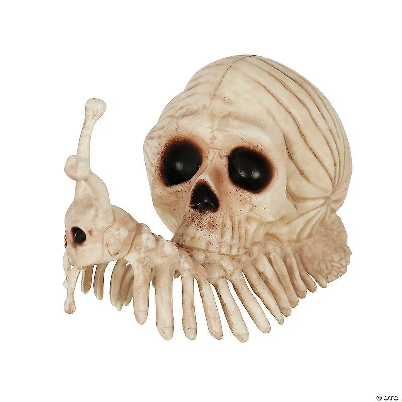 8 3/4" x 3 3/4" Snail Skeleton Prop Plastic Halloween Decoration