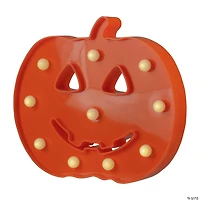 8.5" LED Lighted Orange Jack-O-Lantern Halloween Marquee Sign