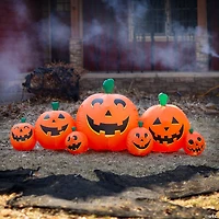 8.5' Long Inflatable Pumpkin Patch Yard Decoration