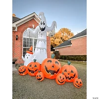 8.5' Long Inflatable Pumpkin Patch Yard Decoration