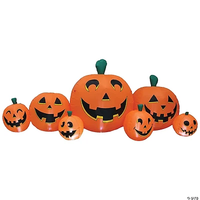 8.5' Long Inflatable Pumpkin Patch Yard Decoration
