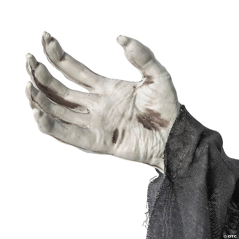 8 Ft. 2" Hanging Skeleton Reaper with Black Cloak Halloween Decoration