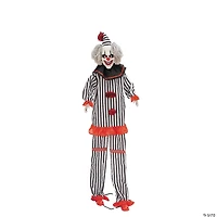 8 Ft. 2" Light-Up Lifting Clown with Hat Halloween Decoration