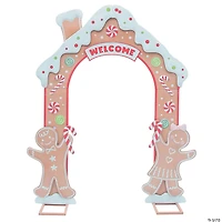 8 Ft. Gingersnap Iron Archway Christmas Decoration