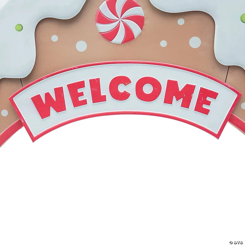 8 Ft. Gingersnap Iron Archway Christmas Decoration