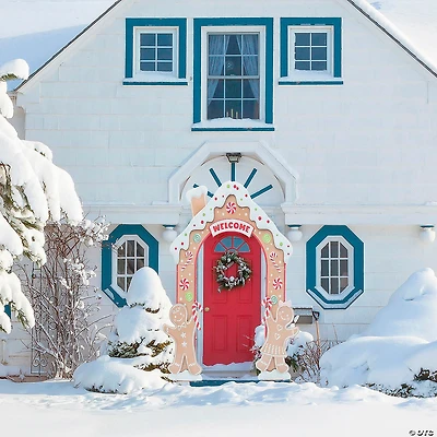 8 Ft. Gingersnap Iron Archway Christmas Decoration