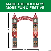 8 Ft. Nutcracker Iron Archway Christmas Decoration