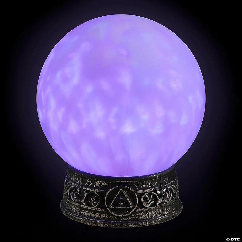 8" LED Lighted Mystical Crystal Ball with Sound Halloween Decoration
