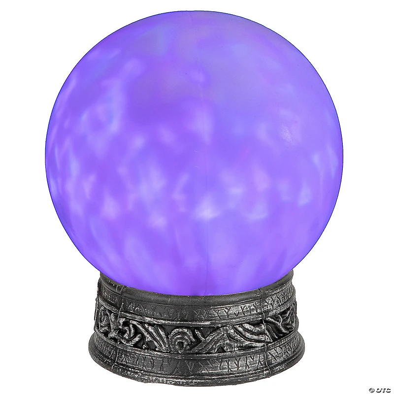 8" LED Lighted Mystical Crystal Ball with Sound Halloween Decoration