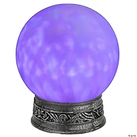 8" LED Lighted Mystical Crystal Ball with Sound Halloween Decoration