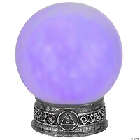 8" LED Lighted Mystical Crystal Ball with Sound Halloween Decoration