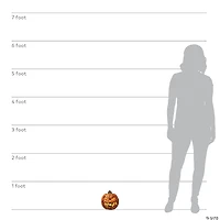 8" Rotten Flaming Pumpkin™ With Timer Halloween Decoration