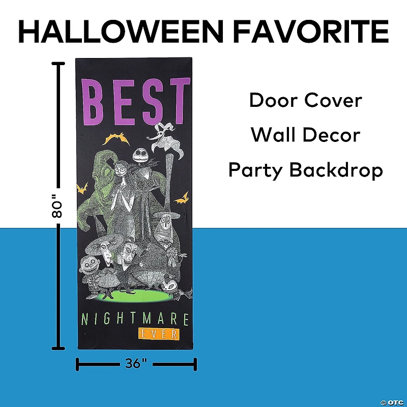 80" The Nightmare Before Christmas™ Best Nightmare Ever Halloween Door Decoration