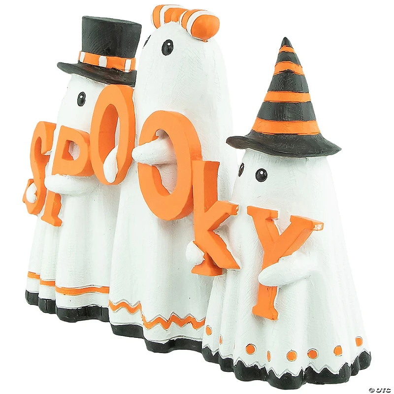 9.25" Spooky Ghost Trio Halloween Decoration