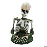 9 3/4" x 14 3/4" Animated Mossy Skeleton Tabletop Halloween Decoration