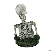 9 3/4" x 14 3/4" Animated Mossy Skeleton Tabletop Halloween Decoration