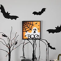 9.75" Framed 3D Boo Halloween Wall Sign