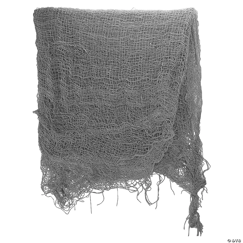 9.75' Gray Gauze and Bats Halloween Decoration Kit