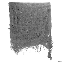 9.75' Gray Gauze and Bats Halloween Decoration Kit