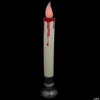 9" Flickering LED Halloween Candle Lamp with Dripping Blood Effect
