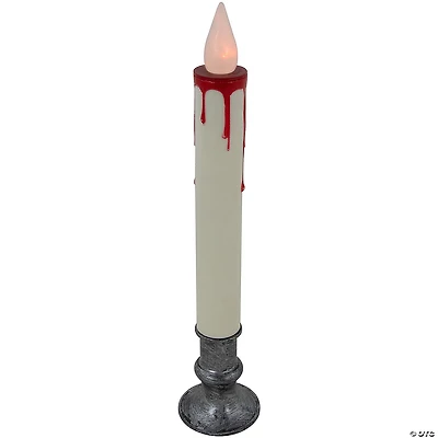 9" Flickering LED Halloween Candle Lamp with Dripping Blood Effect