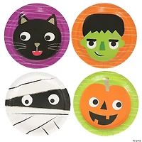 9" Ghoul Gang Halloween Party Disposable Paper Dinner Plates