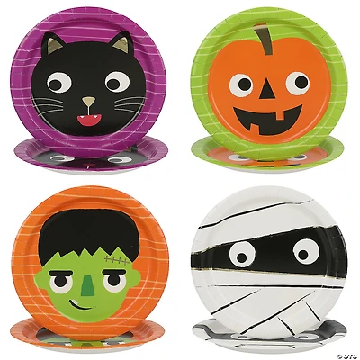 9" Ghoul Gang Halloween Party Disposable Paper Dinner Plates