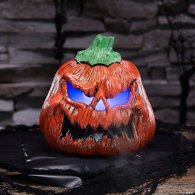 9" Orange Pumpkin Mister Halloween Decoration