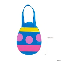 9" x 12” Medium Nonwoven Egg-Cellent Easter Egg Tote Bags - 12 Pc.