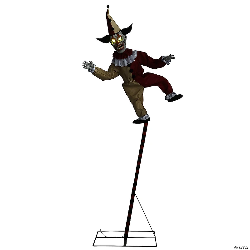 96" Sideshow Balancing Clown Animated Halloween Prop