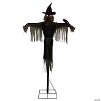 96" Staked Scarecrow Animated Halloween Prop