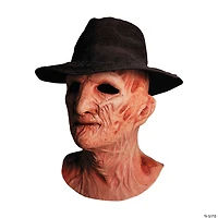 A Nightmare on Elm Street 2: Freddy's Revenge™ Deluxe Freddy Krueger Mask with Fedora Hat