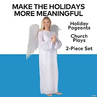 Adult’s Angel Gown with Wings - 2 Pc.