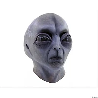 Adults Area 51 Orange Jumpsuit Costume with Alien Latex Mask - Large 40-42
