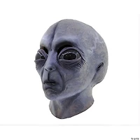 Adults Area 51 Orange Jumpsuit Costume with Alien Latex Mask - Large 40-42