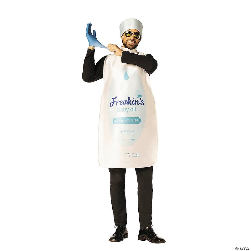 Adults Baby Oil Bottle Tunic Costume - One Size