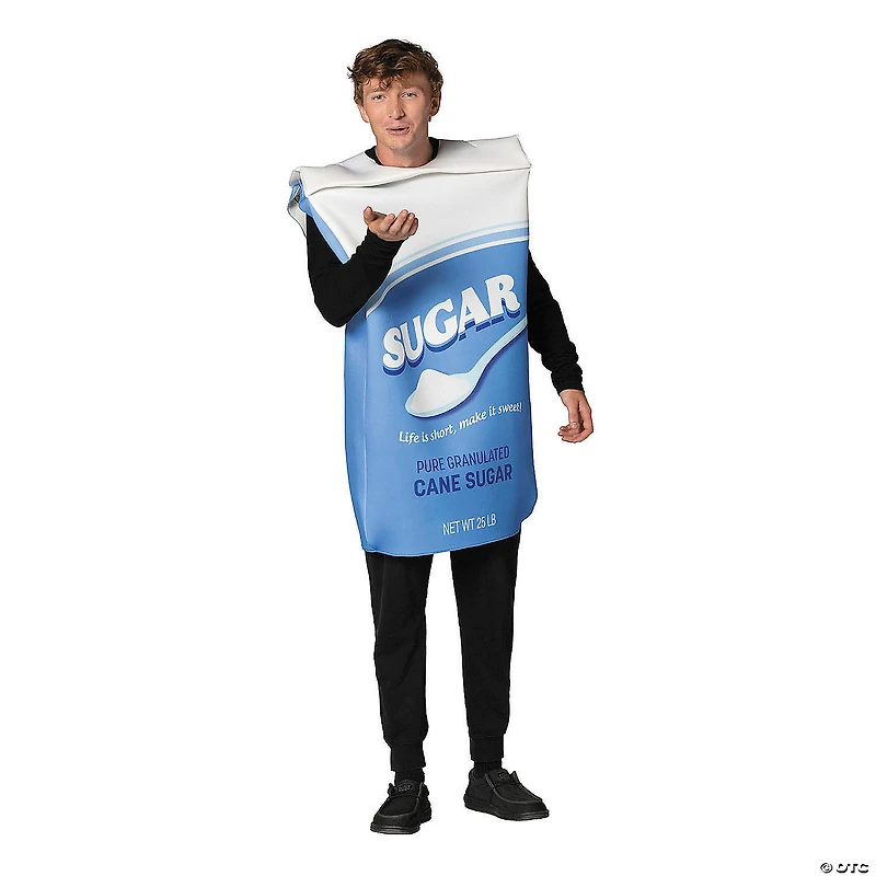 Adults Bag of Granulated Sugar Tunic Costume - One Size