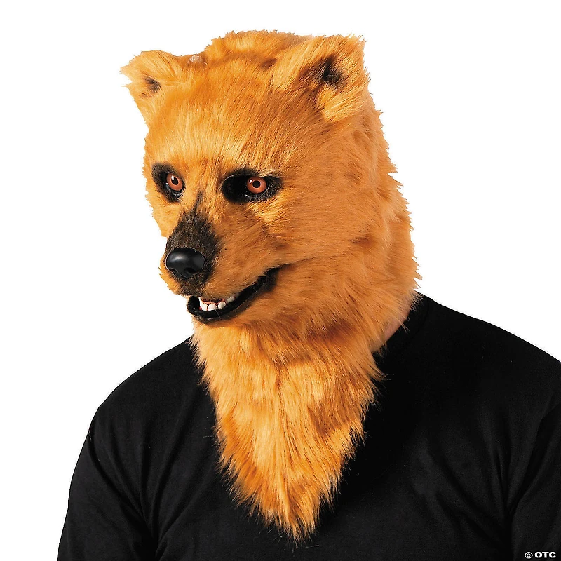 Adults Bear Moving Mouth Overhead Mask - One Size