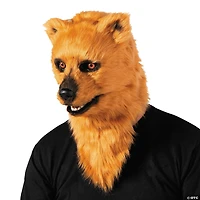 Adults Bear Moving Mouth Overhead Mask - One Size