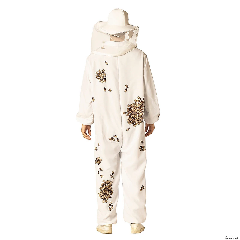 Adults Beekeeper with Printed Bees Jumpsuit Costume - One Size