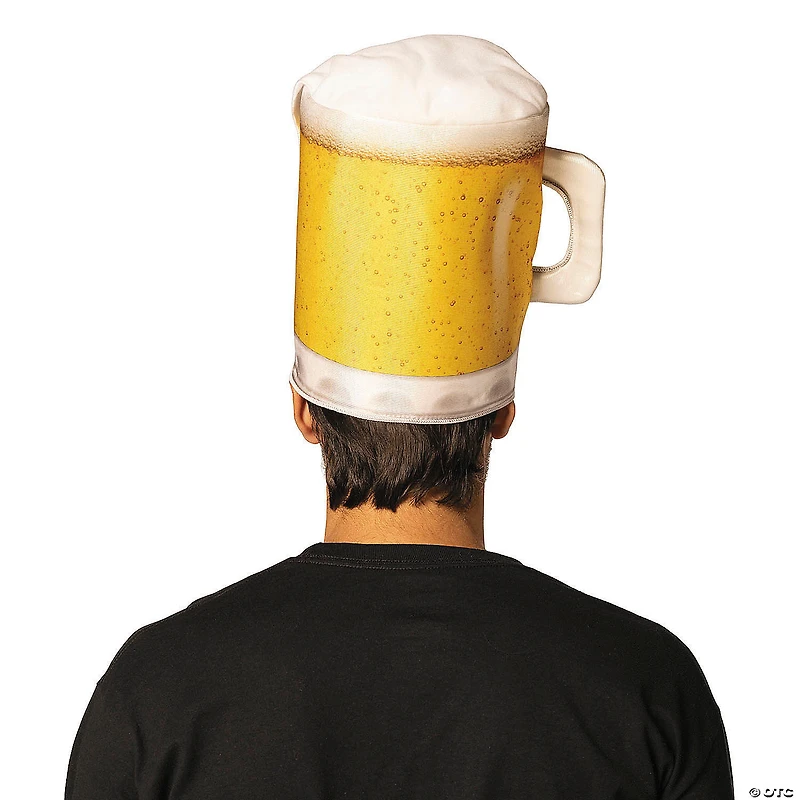 Adults Beer Mug Hat Headpiece Costume - One Size